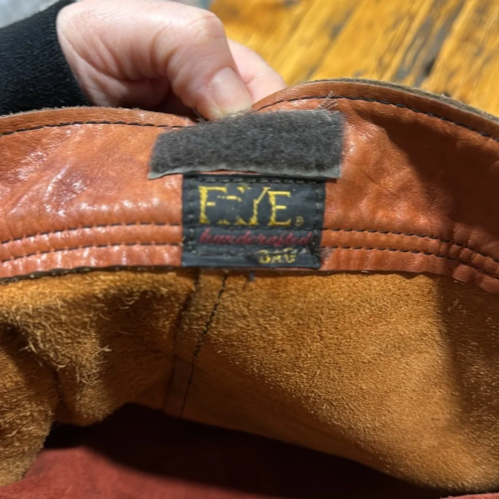 FRYE VINTAGE BROKEN IN FRYE COGNAC TOTE - Picture 4 of 12